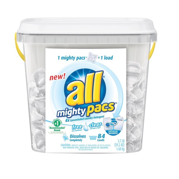 all Mighty Pacs Free & Clear HE - 84 Loads