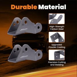 Tuningsworld 3”- 5” Shock Extenders for Chevy Silverado C1500, for GMC Sierra C1500 2WD 1988-1998, Rear Shocks Drop Lowering Extension Brackets