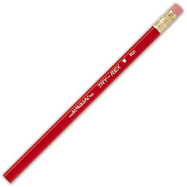 Pack of 3 J.R. Moon Pencil JRMB21T Try Rex Pencil with Eraser, 0.94" Height, 2.36" Wide, 7.72" Length,