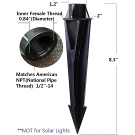 Arrownine Lighting Ground Light Spikes Stakes Replacement,1/