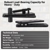 Stainless Steel Hidden Door Hinges, Swing Pivot Hinges 360° Rotation,