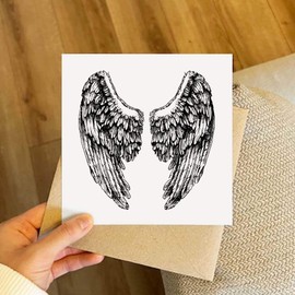 'Angel Wings' Blank Greeting Card (GC00061599)