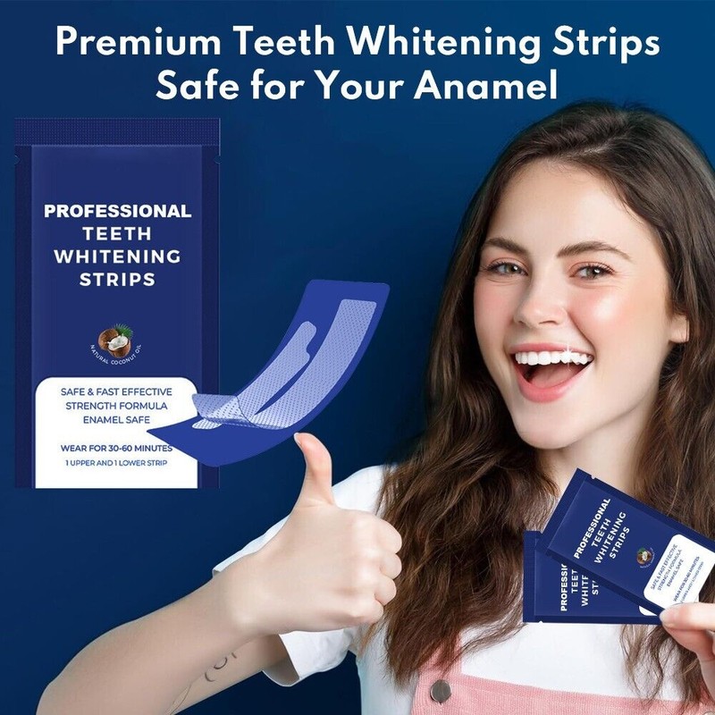 TSUINZ 28Pairs Teeth Whitening Strips Tooth Rapid Bleaching White Strips
