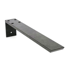Iron Supports Hidden Countertop L Bracket - Heavy Duty Steel Granite Countertop Support Bracket - Support Countertop Overhangs On Cabinet Bases, Framed Islands, Knee, and Poney Walls (Raw Steel - 10")