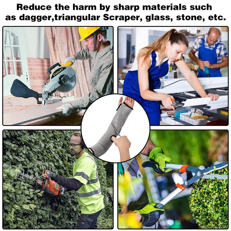 Arm Protection Sleeves,Cut Resistant Protective Arm Sleeve with Thumb hole