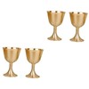 LABRIMP 2sets Brass Temple Cup Royal Retro Design Elegant for