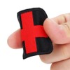 Medical Cross Stitch Patch Zipper and Cutout of Medical Red