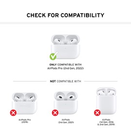 Urban Armor Gear UAG - Funda Diseñada para AirPods Pro (2nd Gen,2022) Civilian Oliva, Funda Protectora Resistente con mosquetón para Llavero