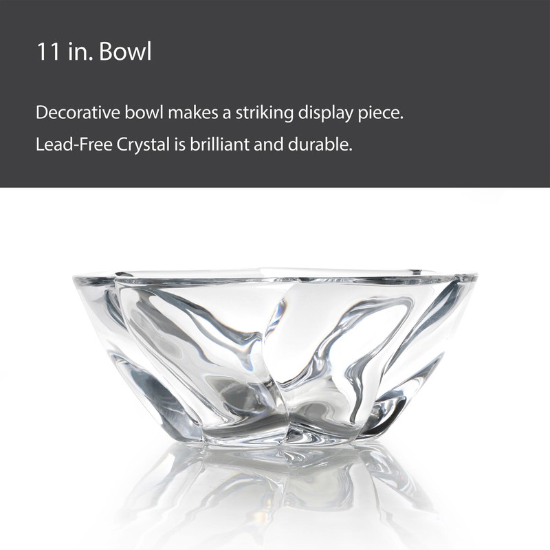 Mikasa Cassia Crystal Glass Bowl, 11 Inch