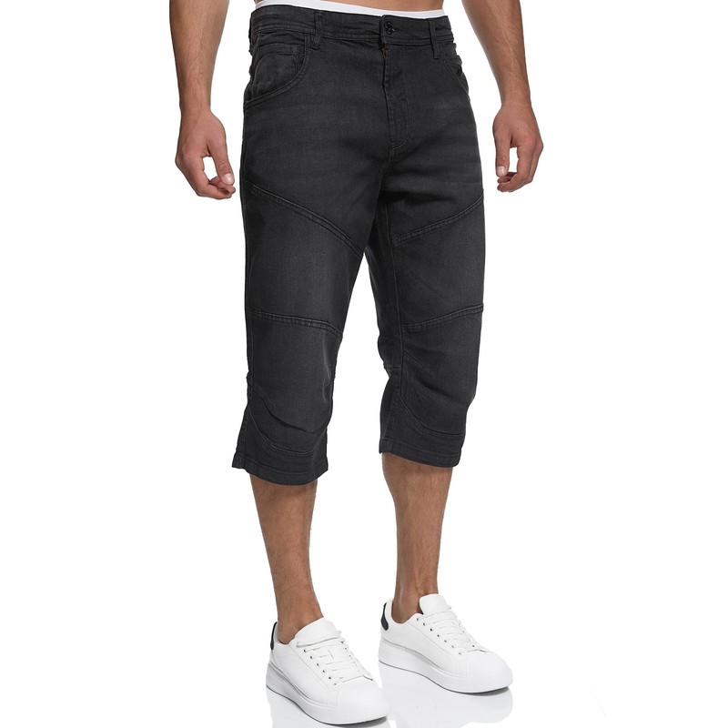 Indicode Men's Fortune Denim 3/4 Stretch Shorts - xl