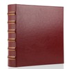 LETVPVOW Vintage Hardback 3 Ring Binder 2 Inch, Professional Leather