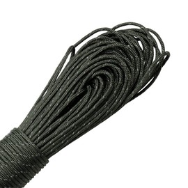 Paracord Planet Cuerda de paracaídas fluorescente de 1,75 mm reflectante Guyline 95 Paracord para tienda de campaña, color verde camuflaje, 19,8 m