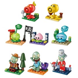 JHESAO Plants and Zombies Toys Zombies Assembly PVZ Action Figures PVZ Assemblable Toys Set 1 2 Series Great Gifts for Kids and Fans,Birthday and Christmas Party New