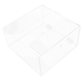 ULTECHNOVO 1 Set Dustproof Storage Box Dust Mask Hairnet Holder Wall Face Hand Makeup Case Organizer Beverage Hairnet Dispenser Gas Mask Sponge Storage Boxes Clear UV Mask Acrylic Transparent