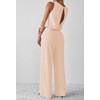 Pink Queen Jumpsuits for Women Casual Sleeveless Crewneck Wide Leg