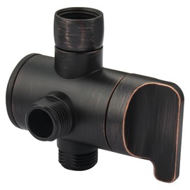 BRIGHT SHOWERS Shower Arm Diverter Valve for Hand held Showerhead and Fixed Spray Head, 3-Way Shower Head Diverter Valve, Oil-Rubbed Bronze