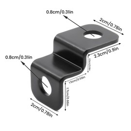 Biqing 2 Pcs Fog Light Stays Universal Turn Signal Stay W-Shaped Design Motorcycle Turn Signal Stays Suitable for Most Motorcycles Motorcycle Fog