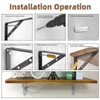 Wokape 2 Pack L Bracket Decorative Shelf Brackets 10 Inch
