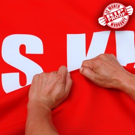 Anley Rip-Proof Double Sided 3-Ply Jesus is King Flag 3x5 Foot - Vivid Color, Canvas Header and Wrinkle Resistant - The Strongest, Longest Lasting White Christian Flags 3 X 5 Ft