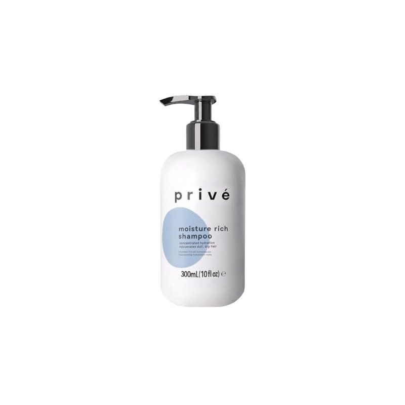 Prive- Champú Moisture Rich: hidratación profunda para cabello seco y