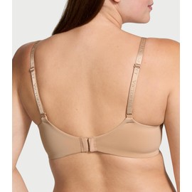 Victoria's Secret Cotton Push Up Perfect Shape T Shirt Bra, Full Coverage, Padded, Smoothing, Bras for Women, Beige (34D)