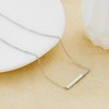 KristLand - Women Simple Bar Pendant Necklace Dainty 18K Gold
