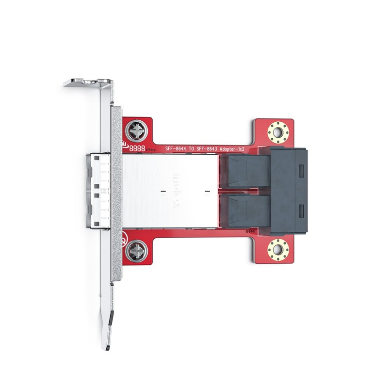 10Gtek Mini SAS Adapter SFF-8643 to SFF-8644 Dual Port Mini