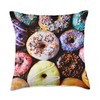 Carpe Cranium Donuts (Frosted Sugar Euphoria) Throw Pillow, 18x18, Multicolor