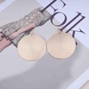Iaceble Boho Large Disc Drop Earrings Hammered Disc Earring Disc