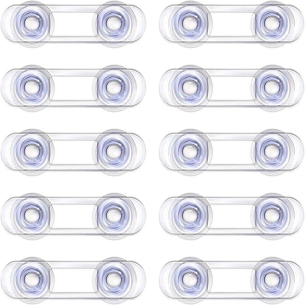 10 Pcs Child Safe Cabinet Lock, Baby Proofing Locks,Multipurpose Clear