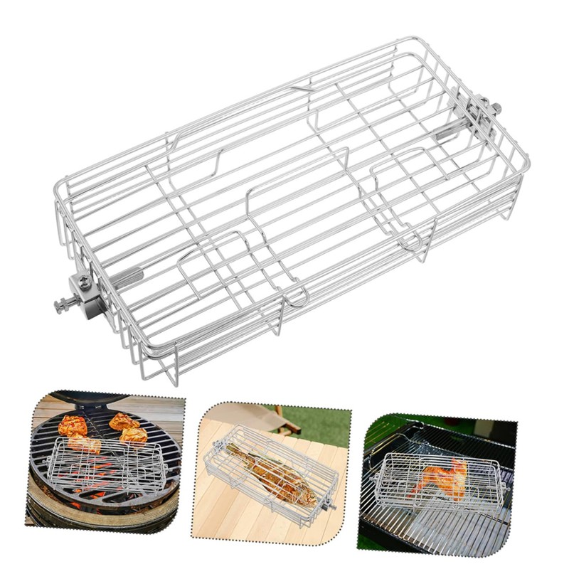 WOONEKY High Temperature Resistant Stainless Steel Rotating Cage for Fish