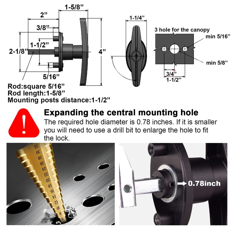 T Handle Latch leer Truck Cap Lock Replacement Truck Cap