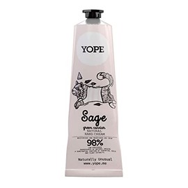 YOPE ECOCERT Natural Hand Cream, 3.4 fl oz (100 ml), Refreshing Your Feelings, Sage & Green Caviar Scent, Vegetable Derived