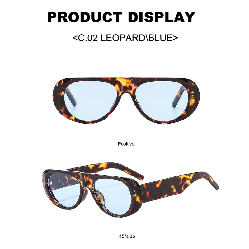 Long Keeper Vintage Oversized Sunglasses Round Women Men Retro Sunglasses