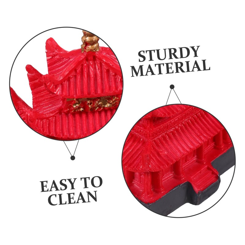 BUGUUYO Aquarium Pagoda Decorations Resin Fish House Ornaments for Tank