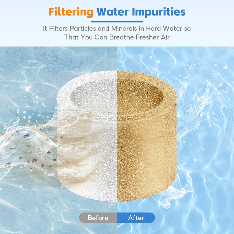 IGNISFLARE 30-Pack Top Fill Humidifier Replacement Filters for Classic160, Dual150,