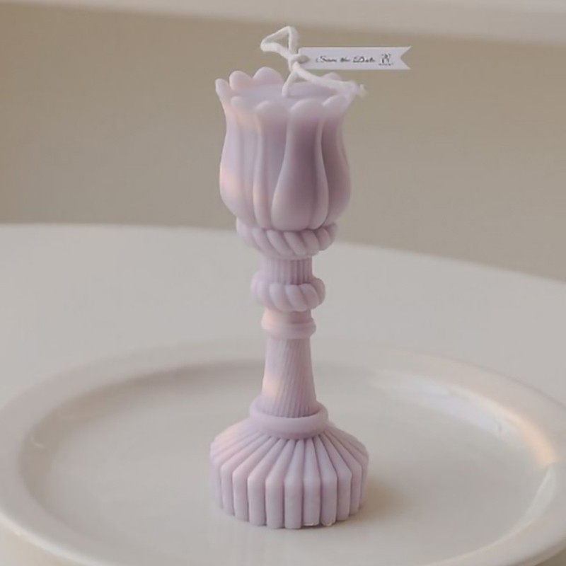 Scented Candle Tulip Shape Exquisite Romantic Aromatherapy Scented Candle Gift