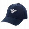 Emporio Armani 627920 CC990 00035 Hat, Eagle Mark, Men's, Navy,