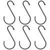PATIKIL 6" S Shaped Hooks, 6 Pack Multipurpose S Hanging