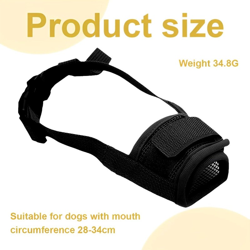 AOEVUIR 1 x Muzzle for Dogs with Short Snout Muzzle