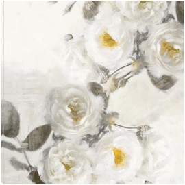 Fine Art Canvas Delicate II Canvas Wall Decor Artwork by Artist Emily Ford for Living Room, Bedroom, Bathroom, Kitchen, Office, Bar, Dining & Guest Room - Ready to Hang - 22 in x 22 in