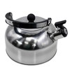 2 L Stainless Steel Whistling Camping Kettle Cordless Gas Hob