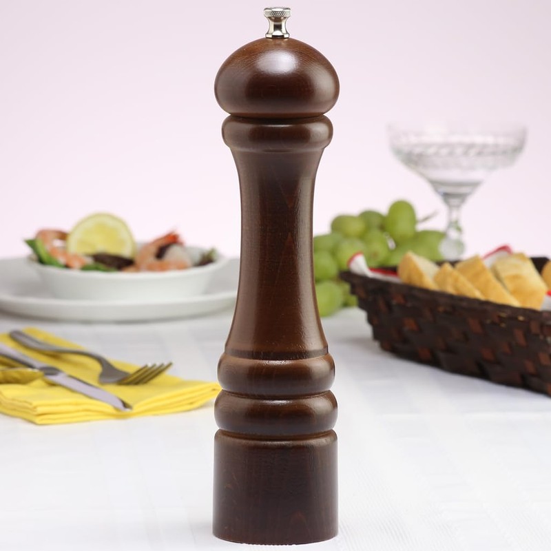 Chef Specialties 10 Inch Imperial Pepper Mill - Walnut
