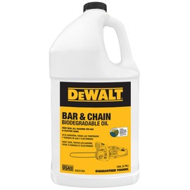 DEWALT Biodegradable Chainsaw Oil – High Performance, Non Toxic Professional Lubricant – Green, Eco-Friendly, Ultraclean, All Season Bar & Chain Lube, 1 Gallon