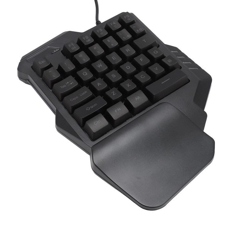 One Handed Gaming Keyboard 7 Color RGB Backlight Ergonomic 35