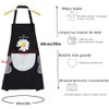 Voarge 2 Small Daisy Kitchen Aprons Adjustable Washable Waterproof Oily