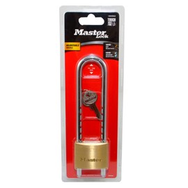 Master Lock Solid Brass Long Adjustable Shackle Padlock, 45 mm Size