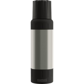 SIGG - Insulated Water Bottle - Thermal Flask Apline Star - 27 Hot and 100 Cold - With Cup - Leak-proof - Dishwasher Safe - BPA-Free - 18/8 Stainless Steel - Grey - 1L