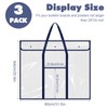 3 Pack Large Poster Storage Bag, 25.5" x 31.5" Bulletin