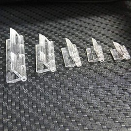 SUPERTOOL Door Hinges, Transparent,100X42MM,Durable Acrylic Plastic Butt Hinges for Door, Piano, Cabinet, and Piano (10 Pcs)